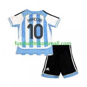 Fußballtrikots Argentinien Maradona 10 2006 Retro Kinder Kurzarm Heimtrikotsatz kaufen